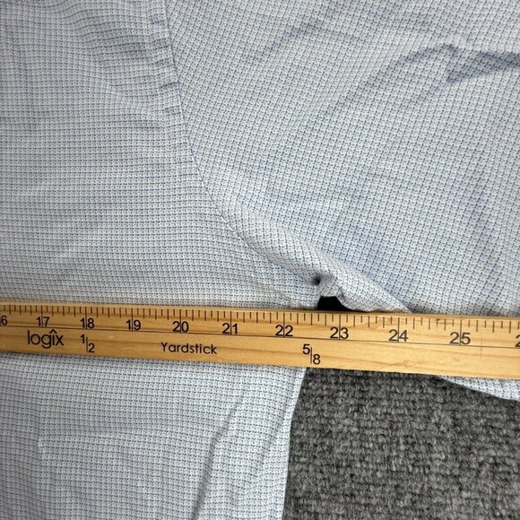 David Donahue Blue Checkered Casual Button Down Shirt - Picture 8 of 15